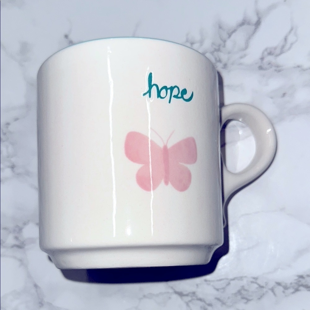DOLLY PARTON Hope Mug with Pink Butterfly Design 20 ounce brand new - Picture 2 of 6
